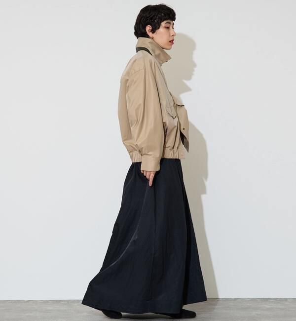 Liesse「フェイクレザーコンビブルゾン」|ブルゾン・スタジャン|