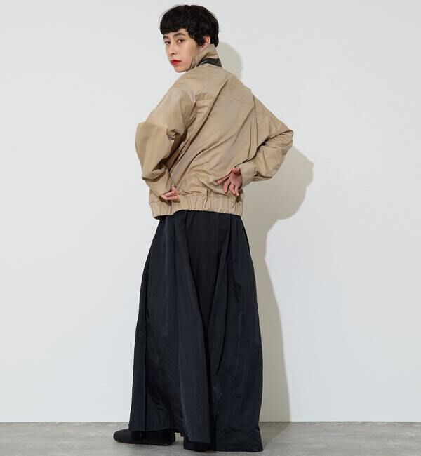 Liesse「フェイクレザーコンビブルゾン」|ブルゾン・スタジャン|