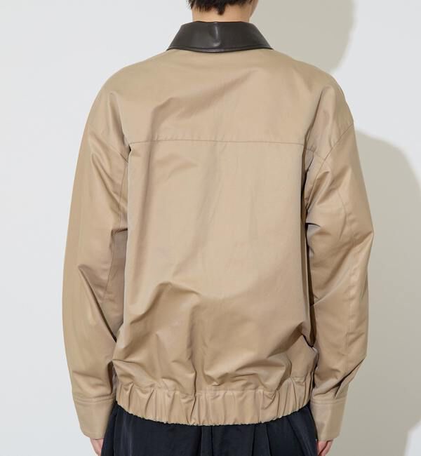 Liesse「フェイクレザーコンビブルゾン」|ブルゾン・スタジャン|