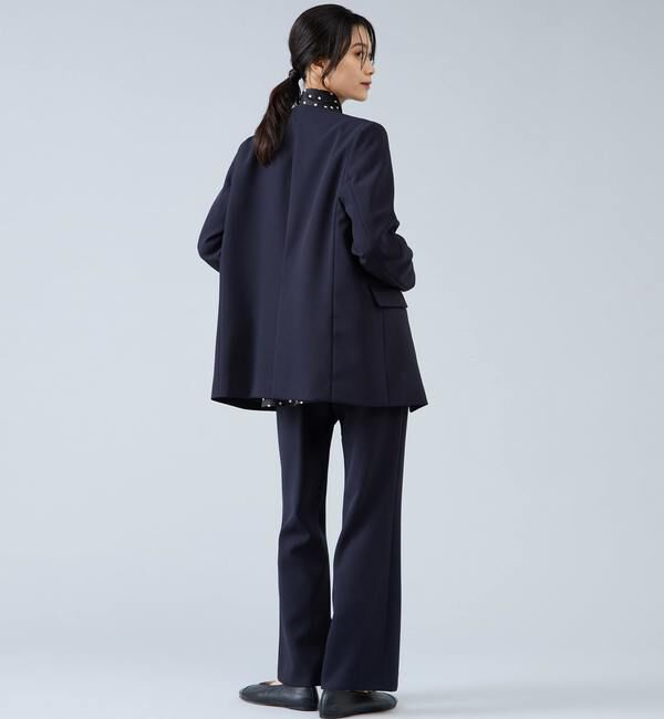 Liesse「Vカラージャケット」|ノーカラージャケット|