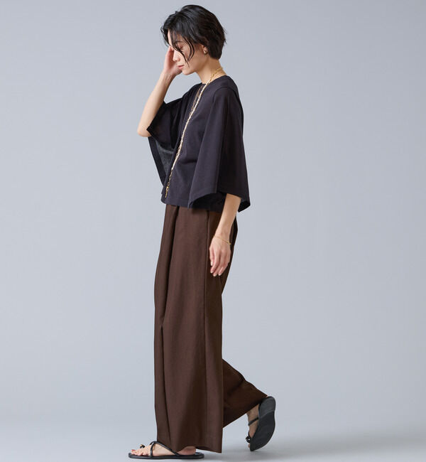 Liesse「クロップドワイドニット」|ニット・セーター|