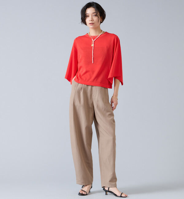 Liesse「クロップドワイドニット」|ニット・セーター|