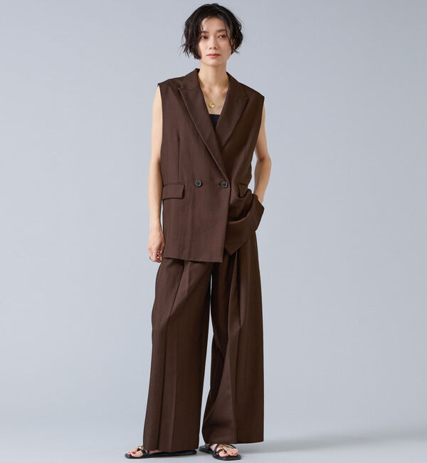 Liesse「テンセルナイロンテーラードジレ」|ベスト・ジレ|