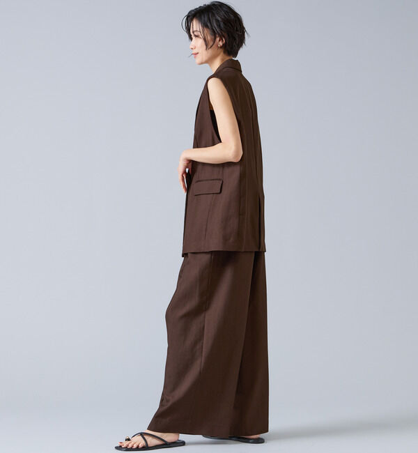 Liesse「テンセルナイロンテーラードジレ」|ベスト・ジレ|