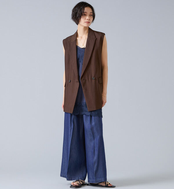 Liesse「テンセルナイロンテーラードジレ」|ベスト・ジレ|
