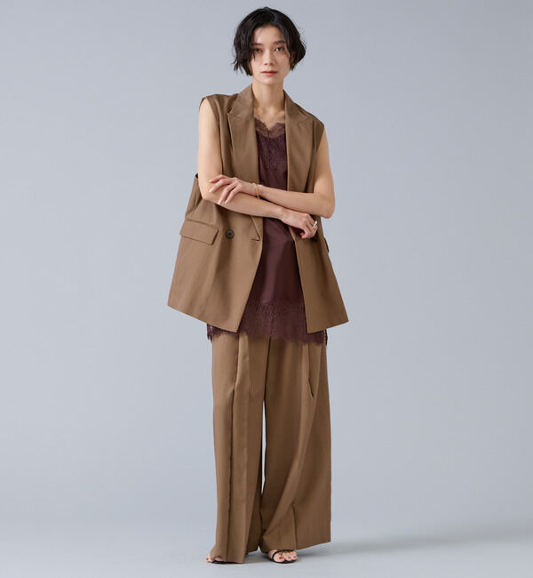 Liesse「テンセルナイロンテーラードジレ」|ベスト・ジレ|