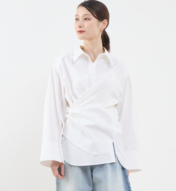 Soffitto「多機能素材マルチウェイシャツ」|シャツ・ブラウス|ホワイト