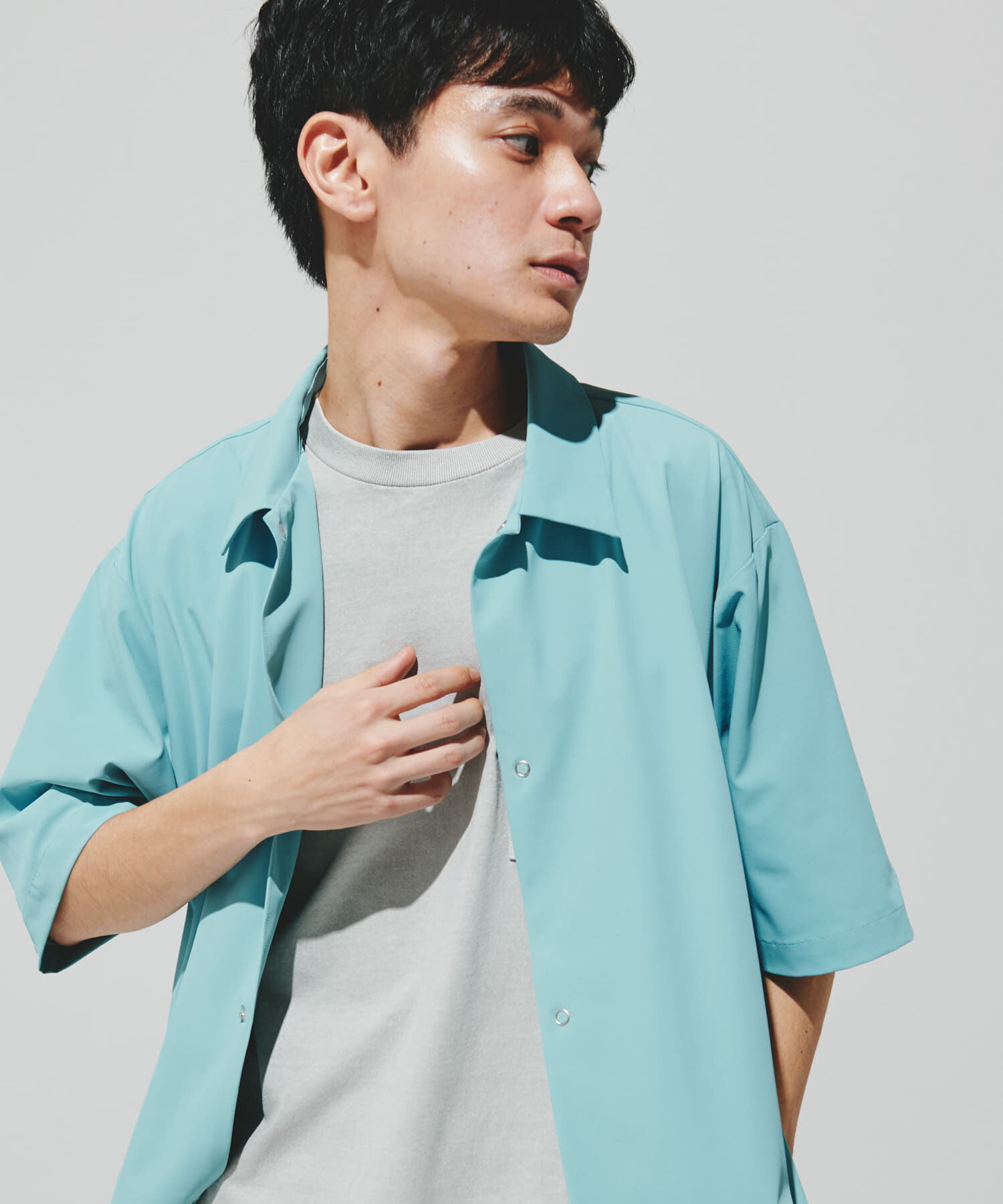 URBAN RESEARCH DOORS「『仁村紗和さん着用』『UR TECH』サマシェア シャツカーディガン」|シャツ・ブラウス|