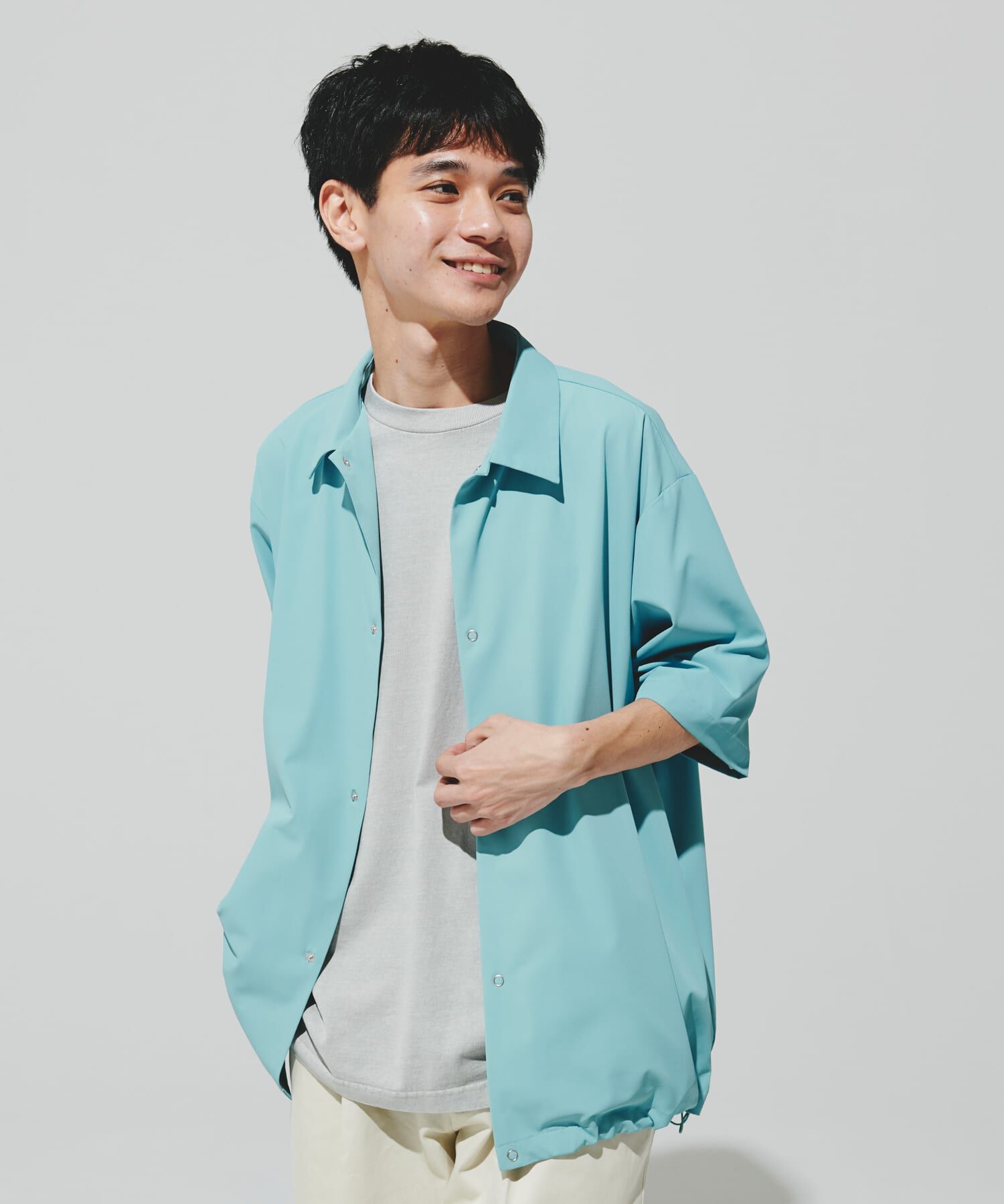 URBAN RESEARCH DOORS「『仁村紗和さん着用』『UR TECH』サマシェア シャツカーディガン」|シャツ・ブラウス|