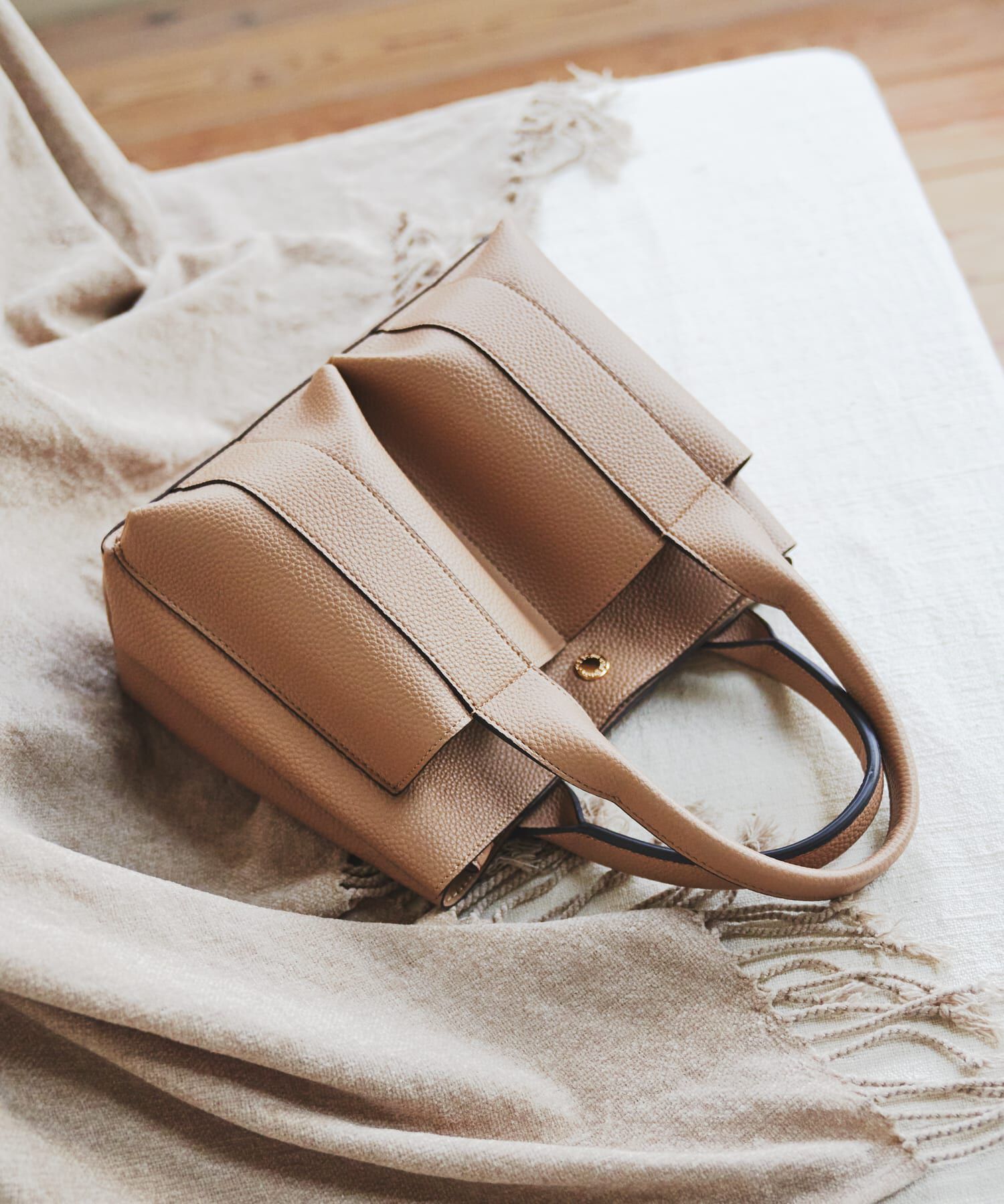 RODE SKO「プチダブルポケットトートバッグ」|トートバッグ|ベージュ