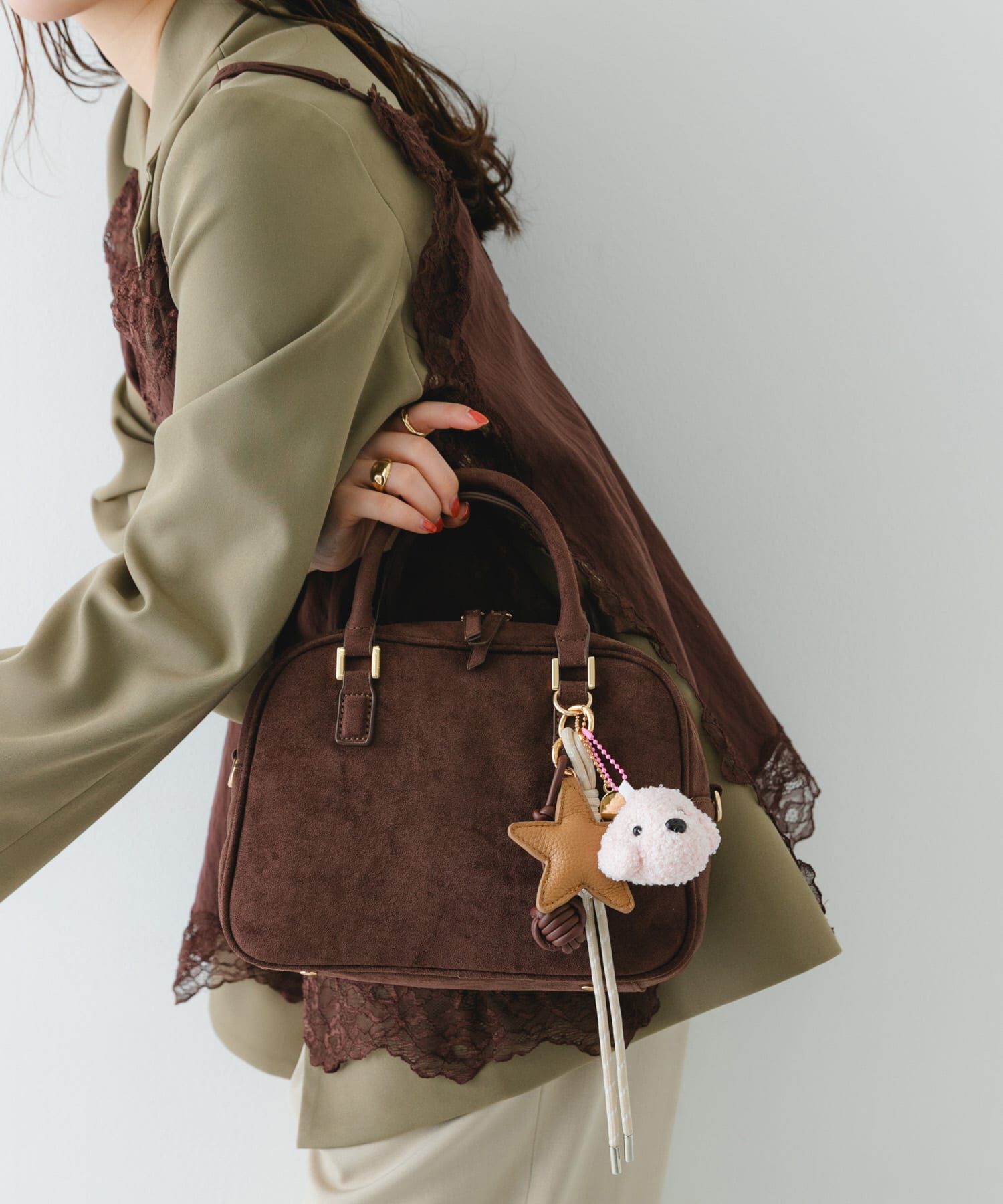 RODE SKO「チャームセットボストンバッグ」|ボストンバッグ|