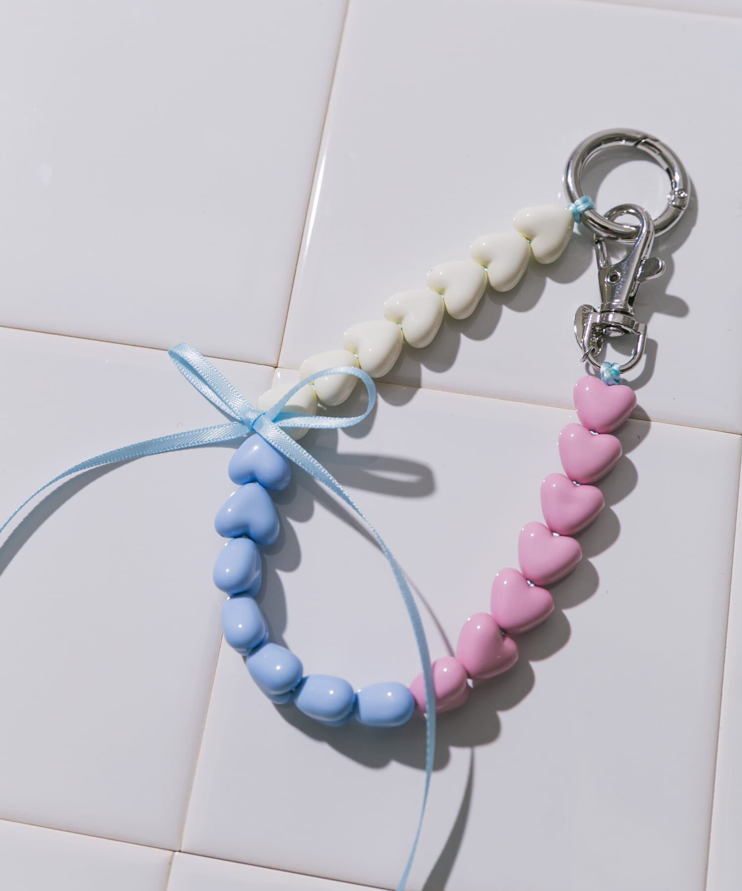 SMELLY「カラフルミニハートリボンキーチェーン」|モバイルケース|