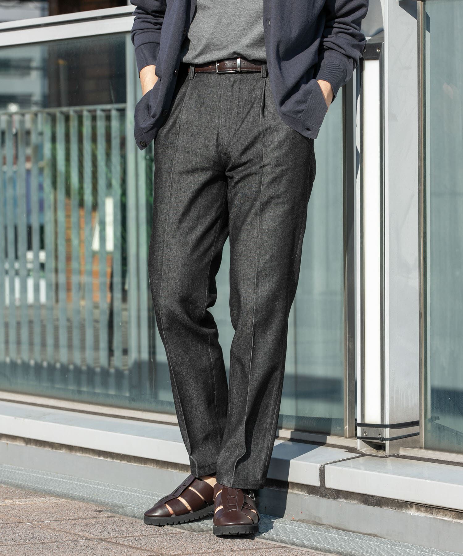 URBAN RESEARCH ROSSO「『XLサイズあり』デニムスラックスパンツ」|デニム|