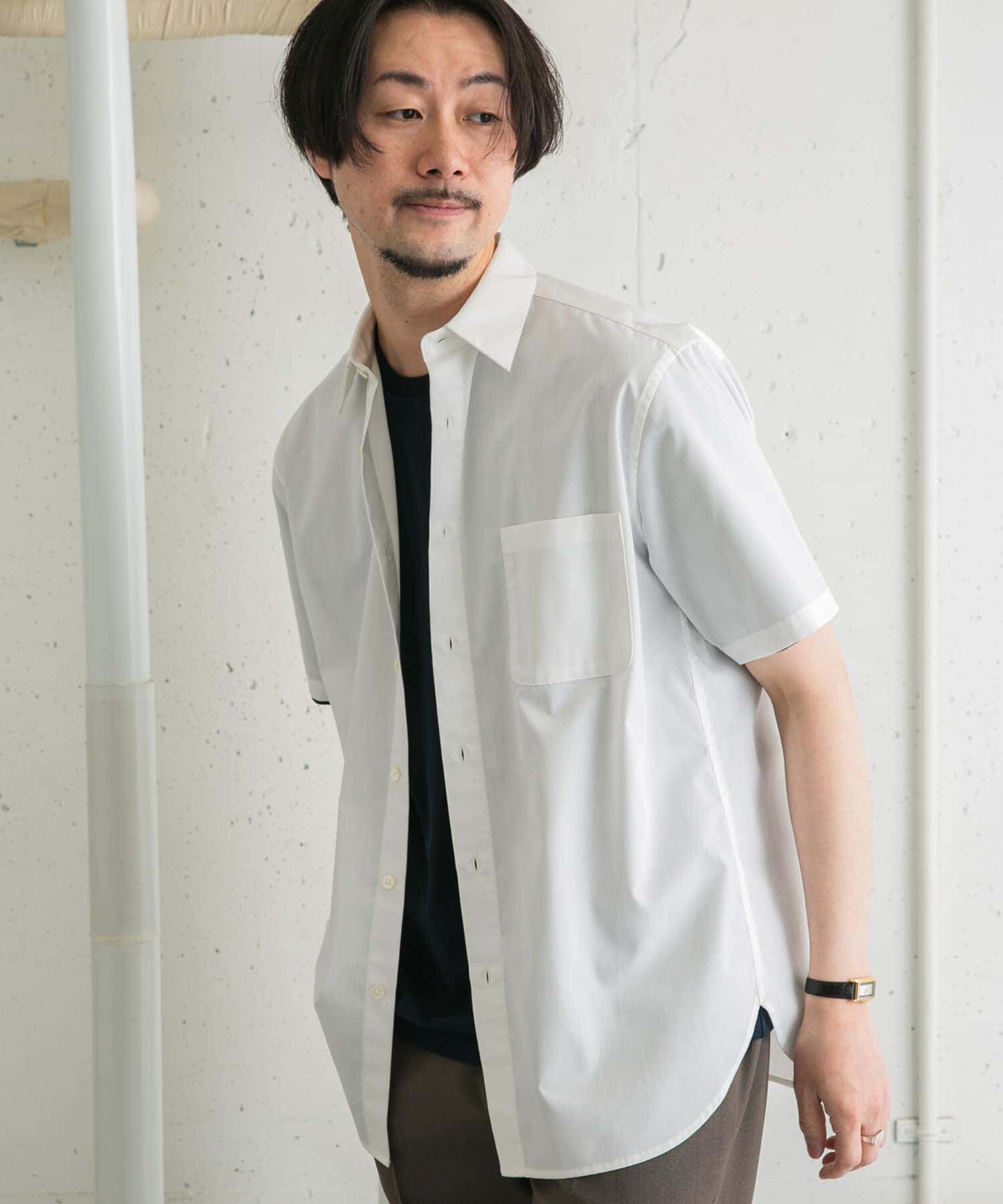 URBAN RESEARCH ROSSO「『防シワ/防臭』『XLサイズあり』ハイパフォーマンスブロード半袖シャツ」|シャツ・ブラウス|