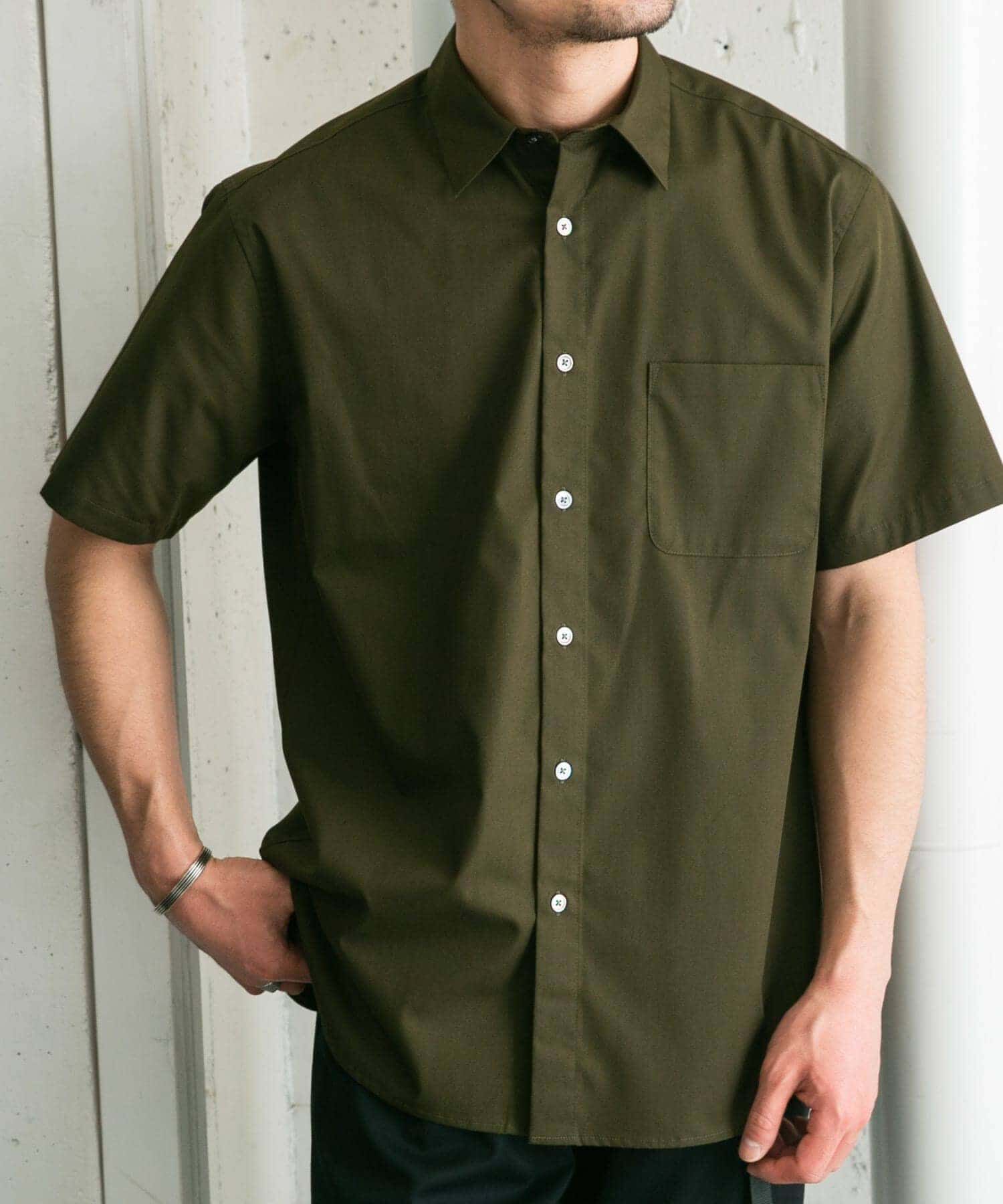 URBAN RESEARCH ROSSO「『防シワ/防臭』『XLサイズあり』ハイパフォーマンスブロード半袖シャツ」|シャツ・ブラウス|