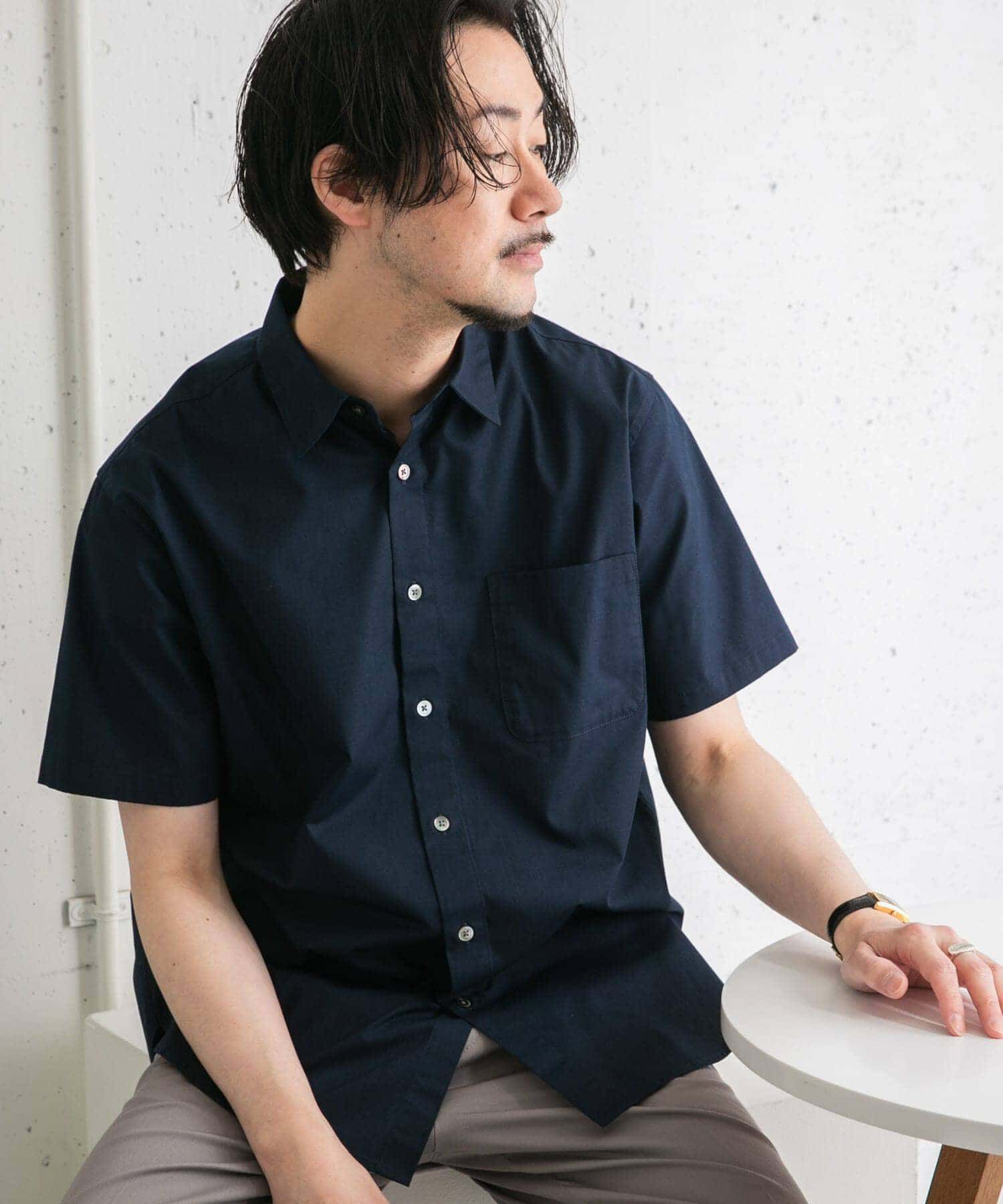 URBAN RESEARCH ROSSO「『防シワ/防臭』『XLサイズあり』ハイパフォーマンスブロード半袖シャツ」|シャツ・ブラウス|