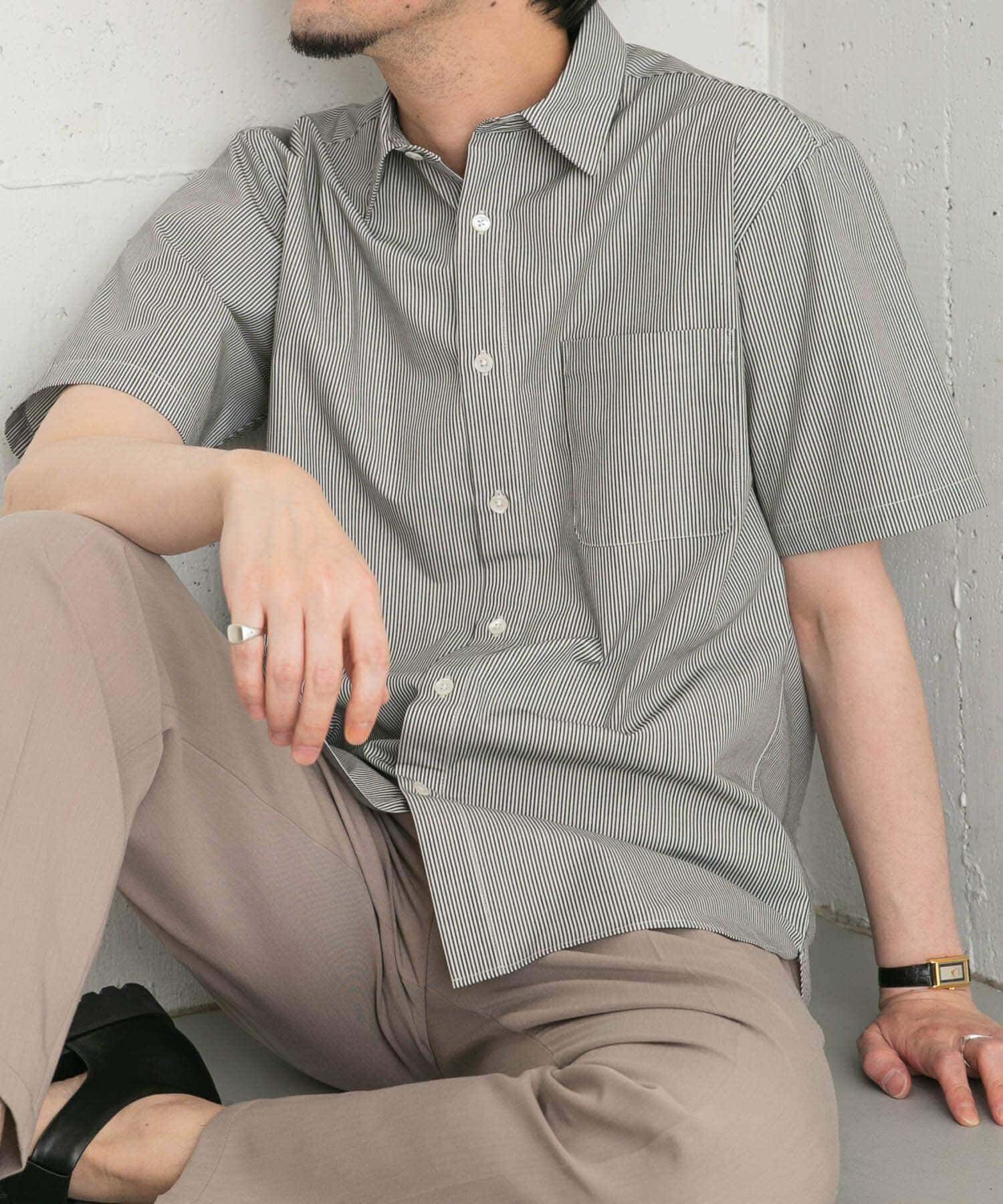 URBAN RESEARCH ROSSO「『防シワ/防臭』『XLサイズあり』ハイパフォーマンスブロード半袖シャツ」|シャツ・ブラウス|