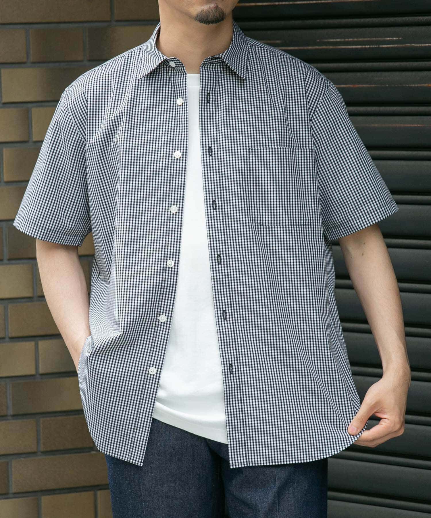 URBAN RESEARCH ROSSO「『防シワ/防臭』『XLサイズあり』ハイパフォーマンスブロード半袖シャツ」|シャツ・ブラウス|