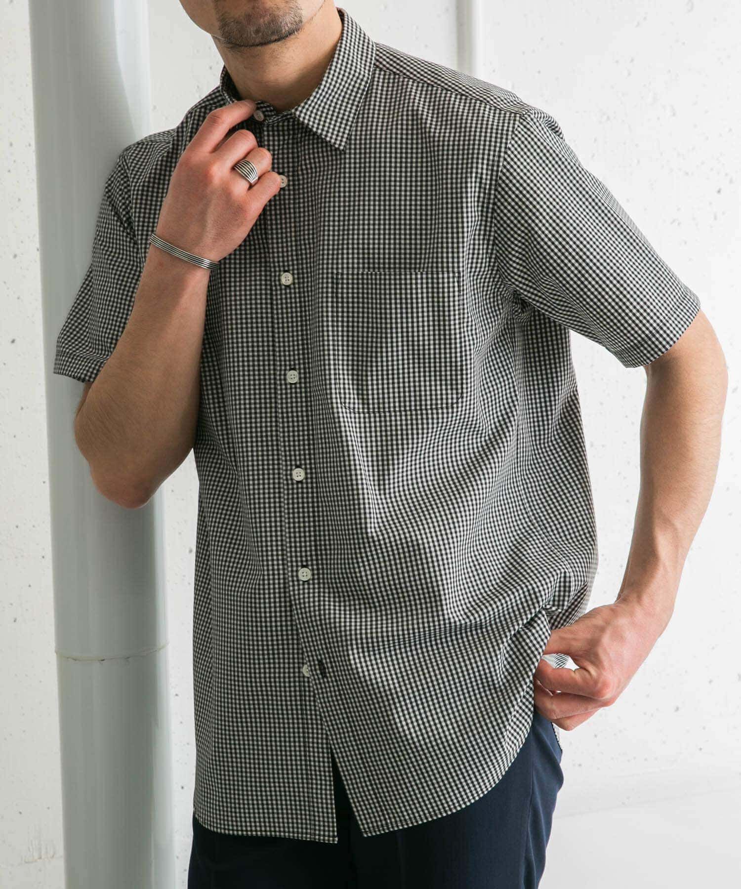 URBAN RESEARCH ROSSO「『防シワ/防臭』『XLサイズあり』ハイパフォーマンスブロード半袖シャツ」|シャツ・ブラウス|