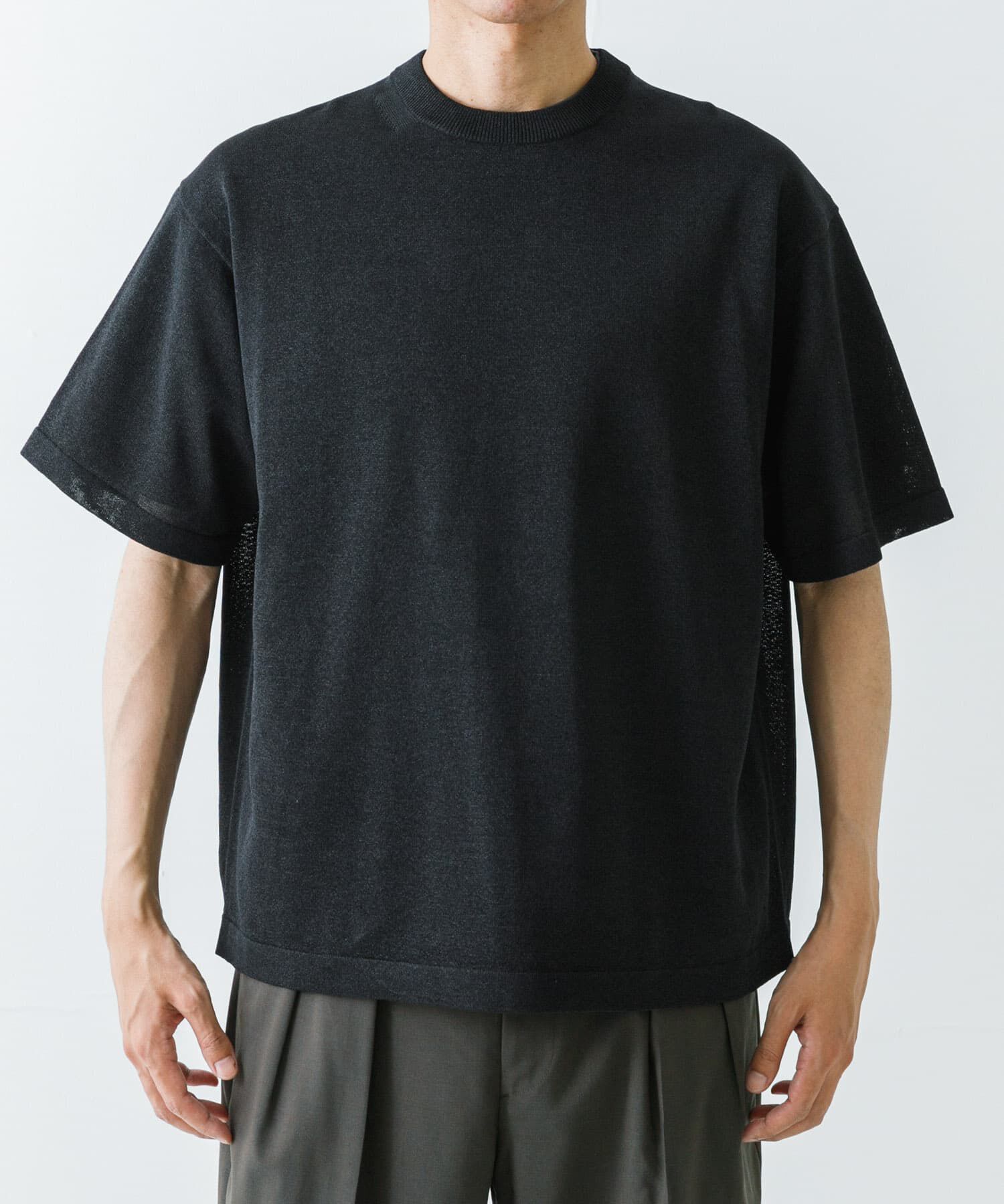 URBAN RESEARCH「『別注』crepuscule&times;UR　Washi Knit Short-Sleeve T-shirts」|ニット・セーター|