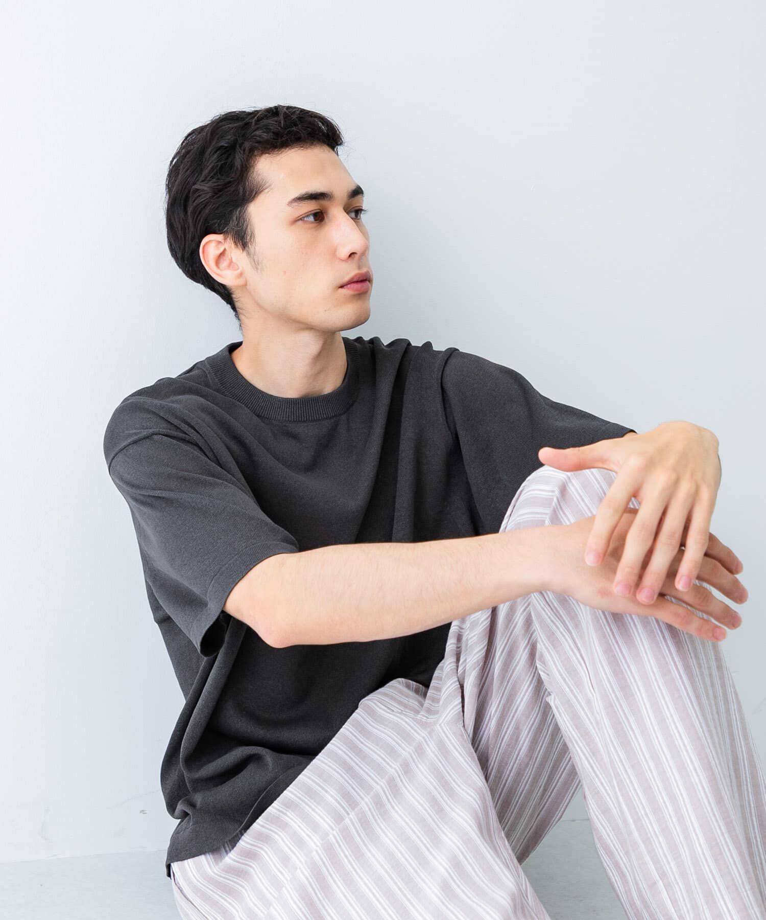 URBAN RESEARCH「『別注』crepuscule&times;UR　Washi Knit Short-Sleeve T-shirts」|ニット・セーター|