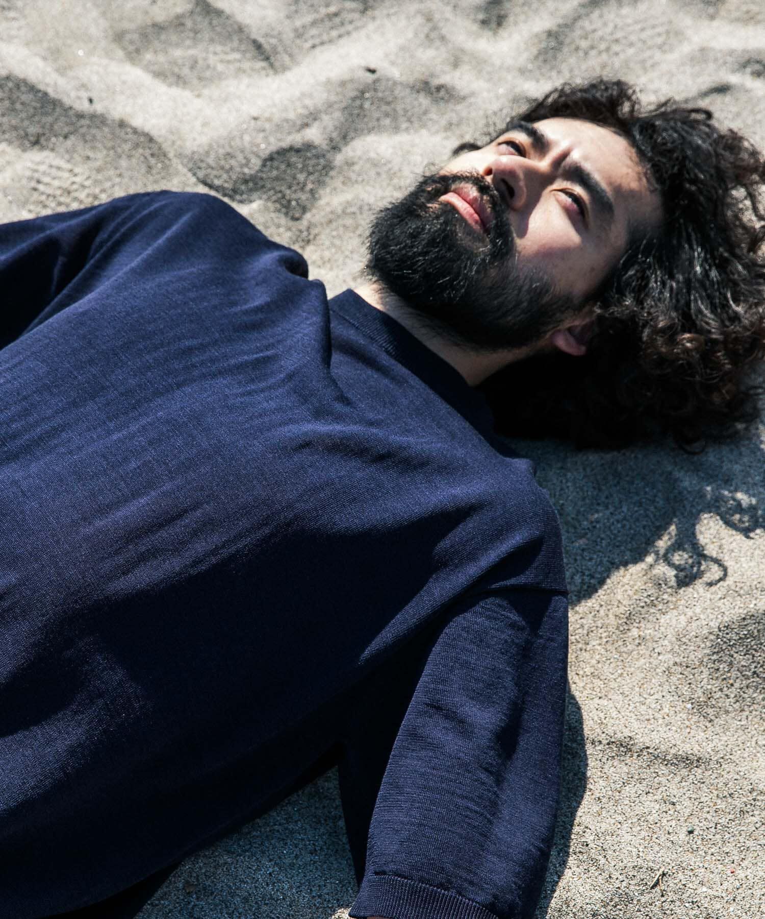 URBAN RESEARCH「new basic　WOOL SILK KNIT T-SHIRTS」|ニット・セーター|