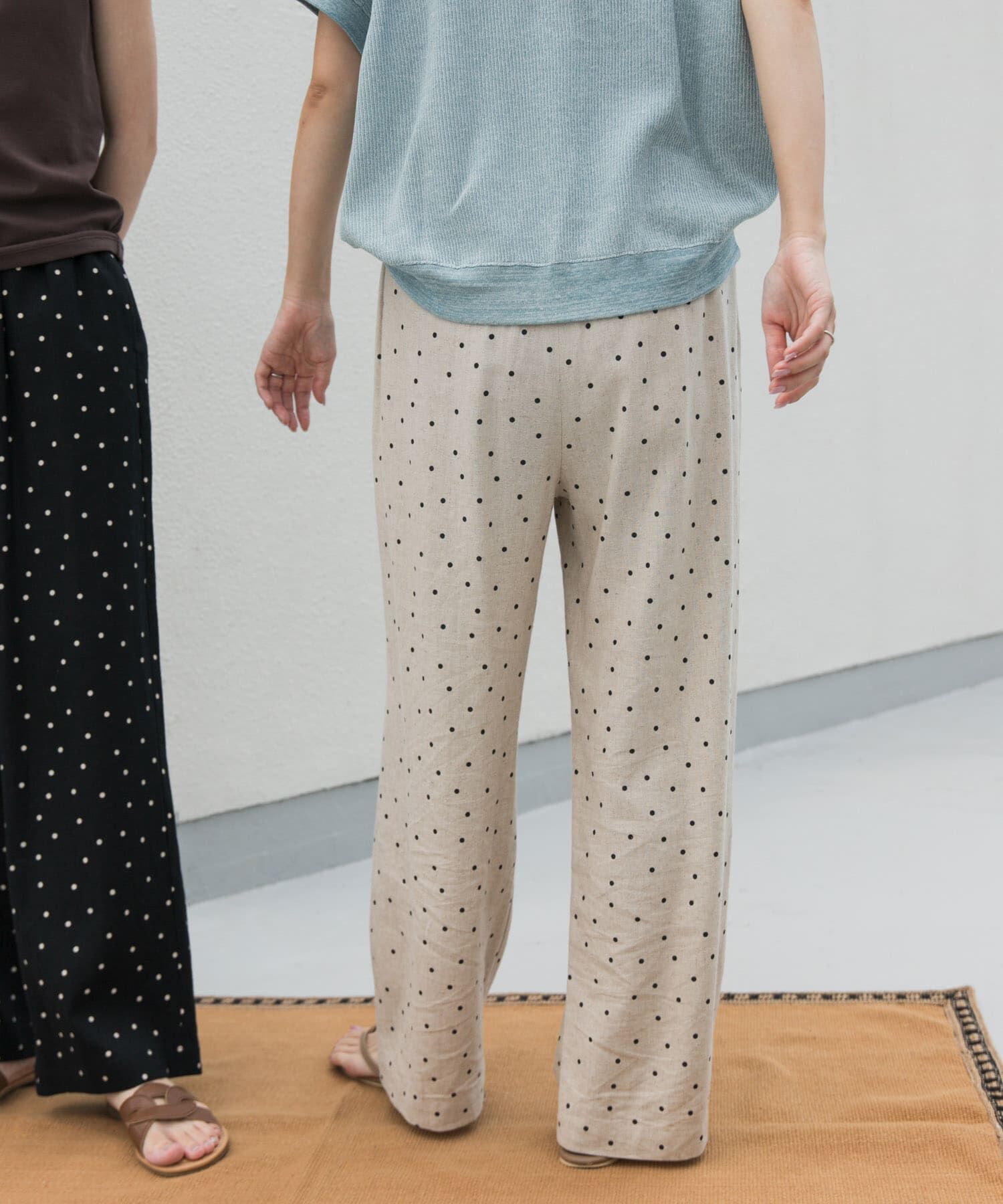 URBAN RESEARCH DOORS「リネンレーヨンドットイージーパンツ」|その他|