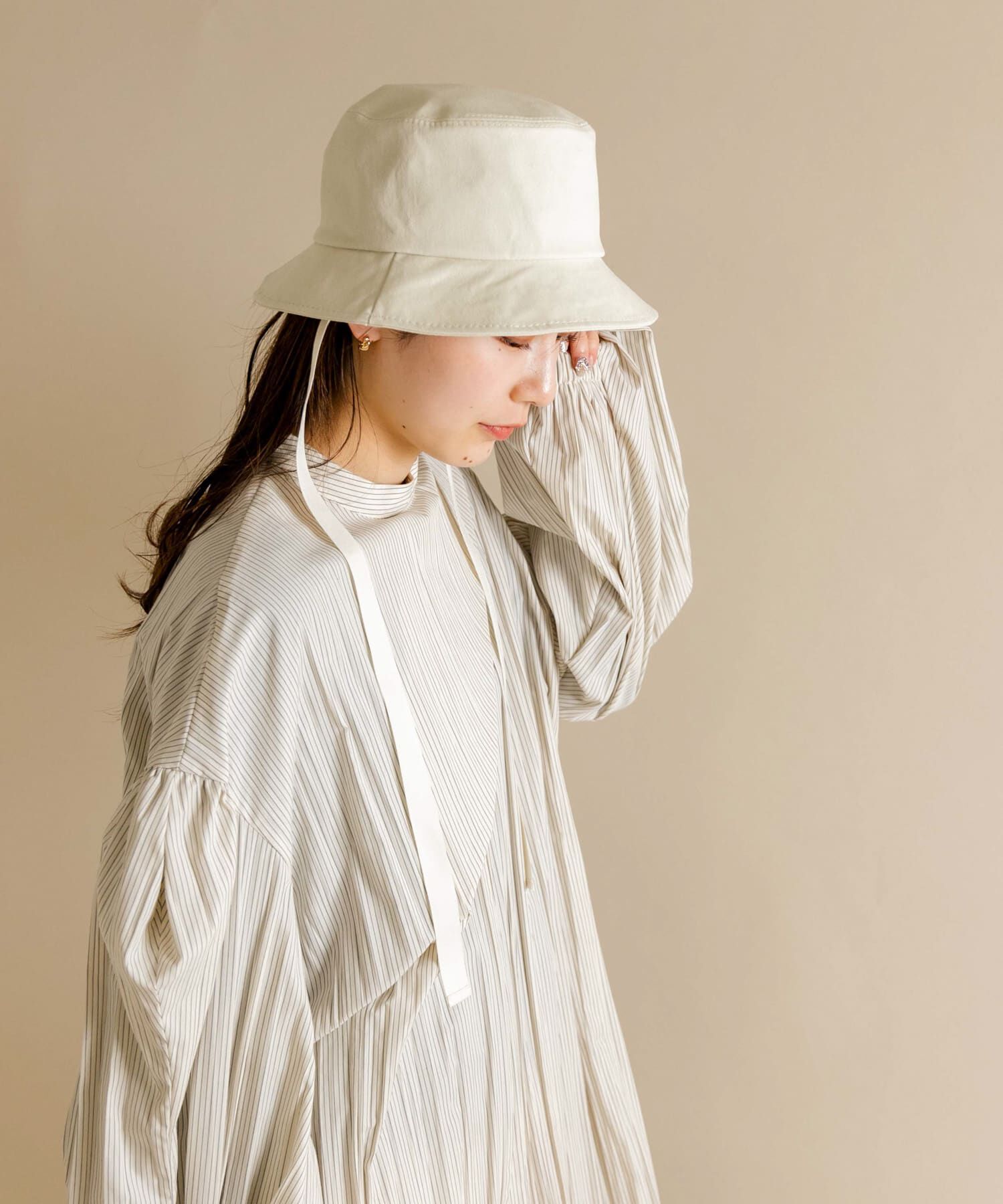 SMELLY「コットンリボンバケットハット」|ハット|