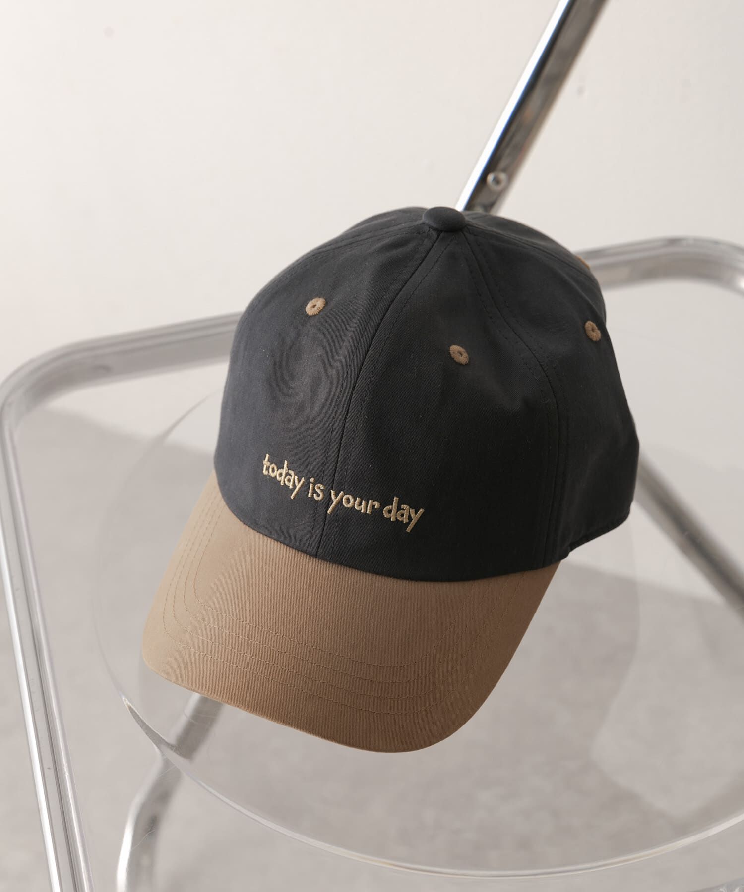 SMELLY「バイカラーコットンキャップ」|キャップ・キャスケット|ブラウン系その他