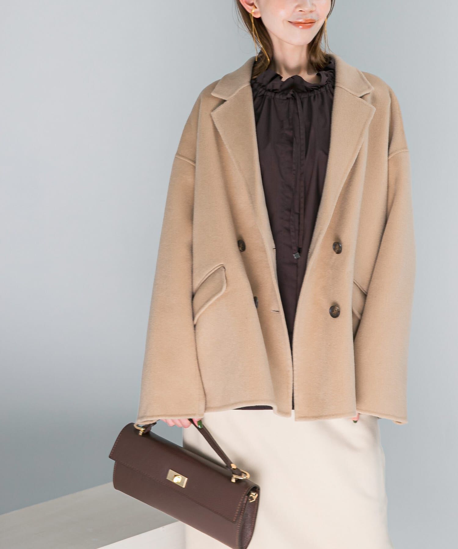 URBAN RESEARCH ROSSO「リバージャコット」|ノーカラーコート|