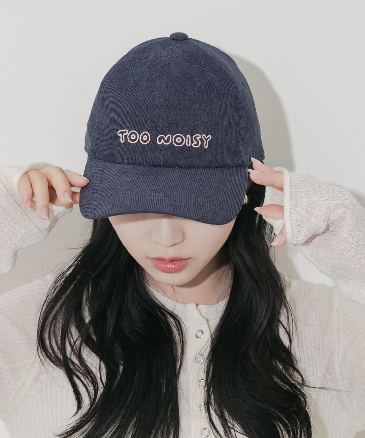 SMELLY「コーデュロイロゴキャップ」|キャップ・キャスケット|ネイビー