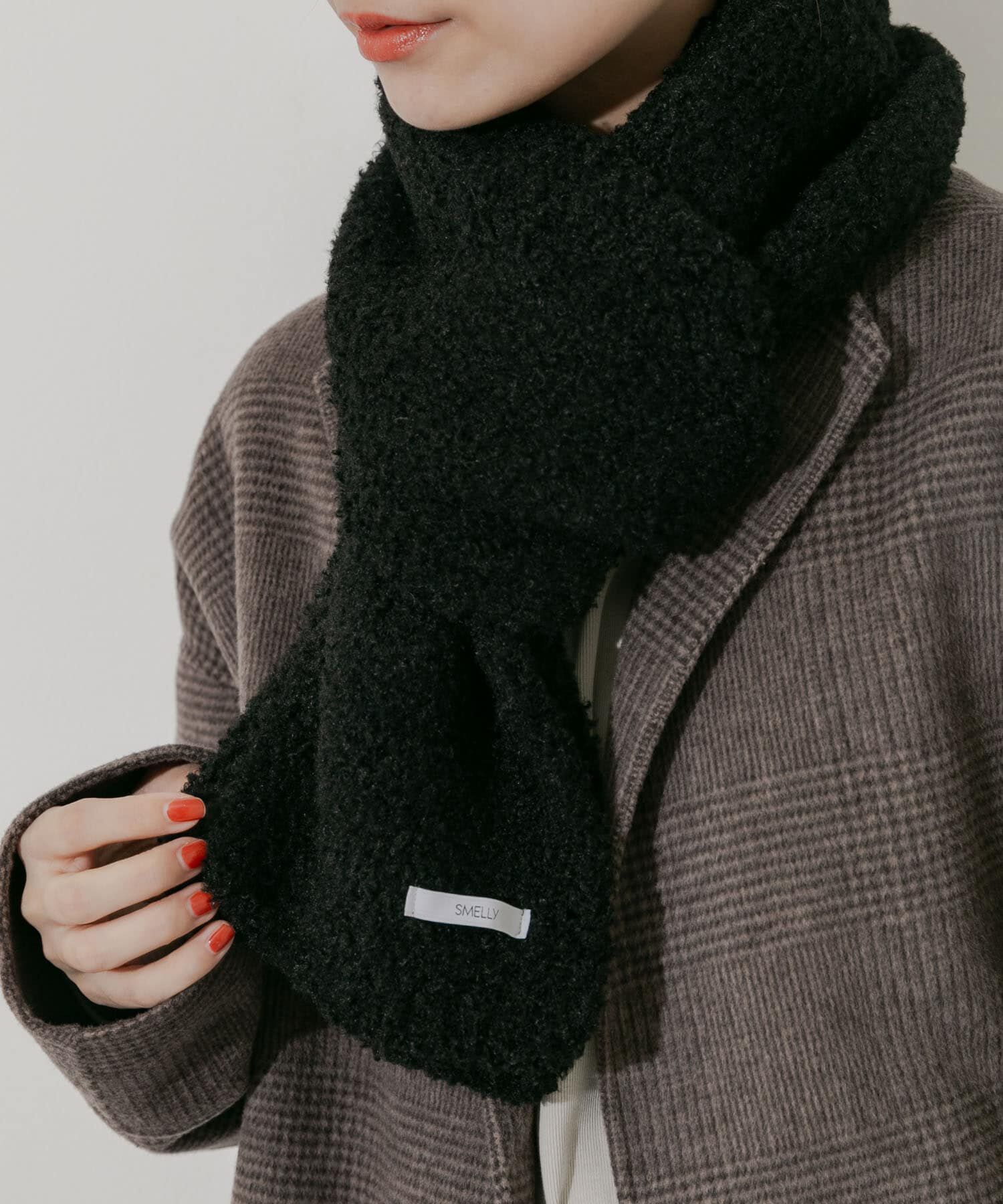 SMELLY「ボアニットマフラー」|マフラー|