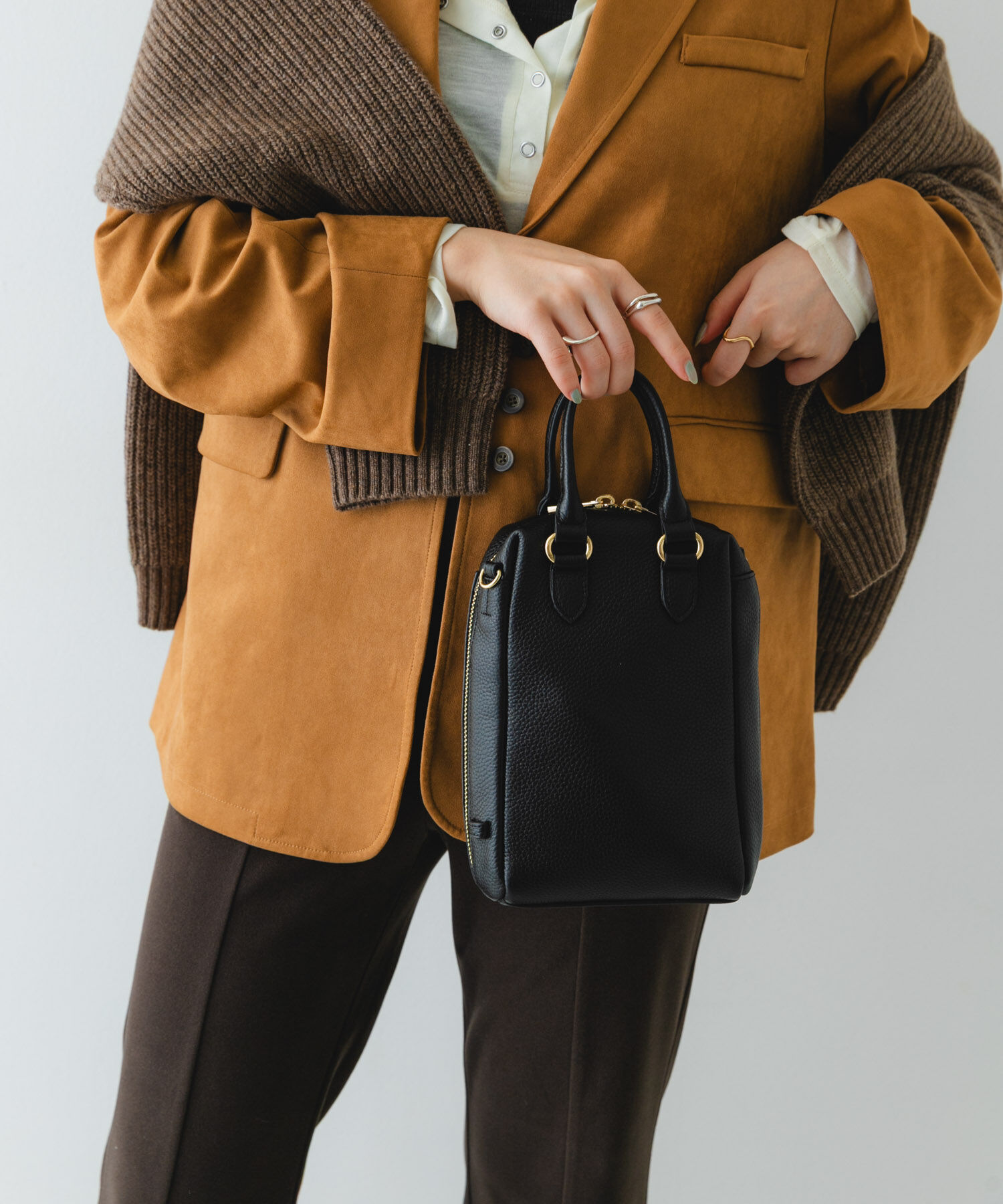 RODE SKO「『縦型』レザーミニボストンバッグ」|ボストンバッグ|