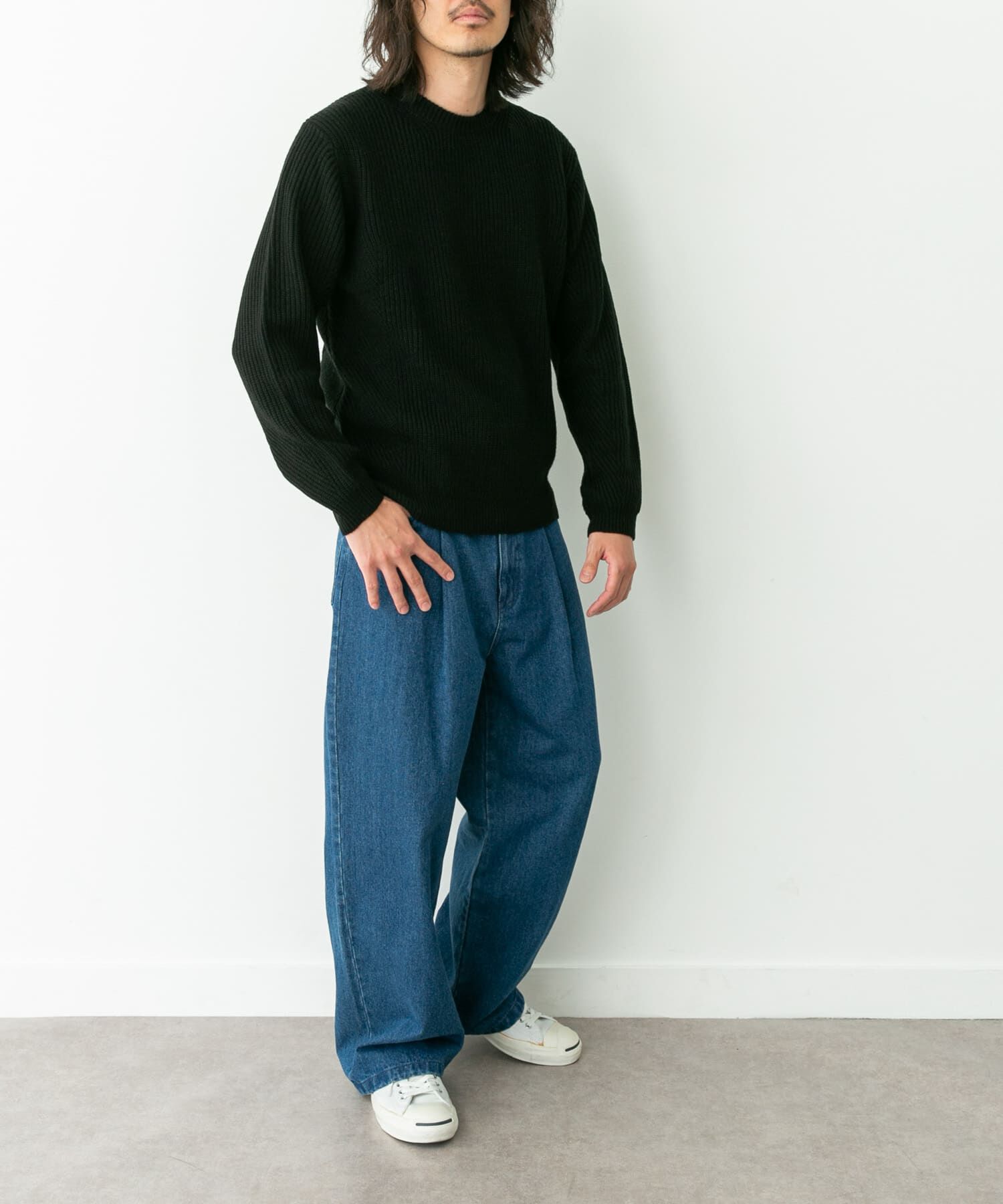 Sonny Label 「ウォッシャブルウール混クルーネックニット」|ニット・セーター|