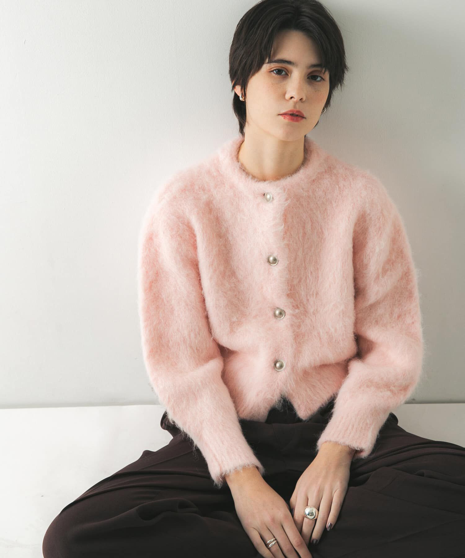 URBAN RESEARCH「ブラッシュシャギーニットカーディガン」|カーディガン|