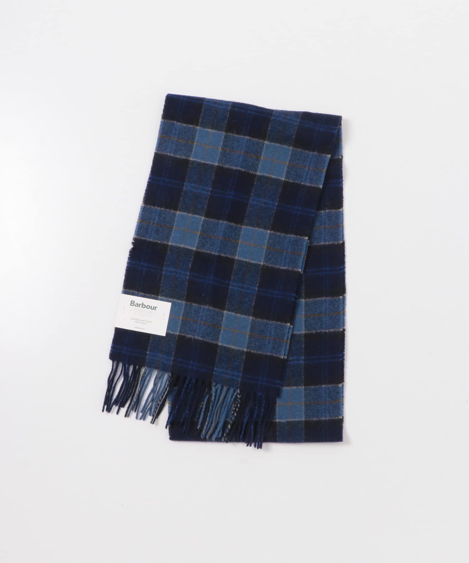 URBAN RESEARCH DOORS「Barbour　TARTAN LAMBSWOOL SCARF」|マフラー|ネイビー