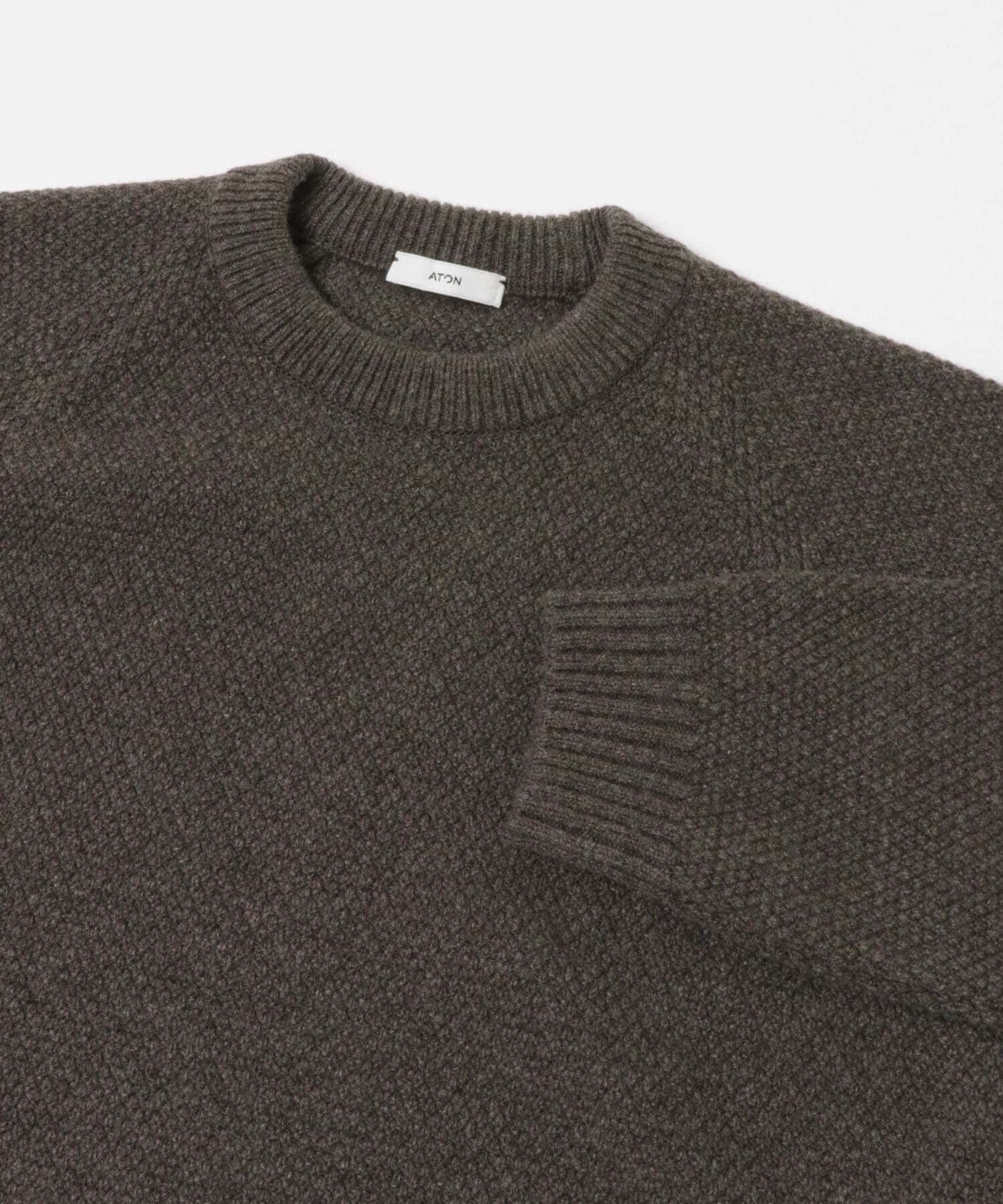URBAN RESEARCH「ATON　LAMBS WOOL C/N SWEATER」|ニット・セーター|