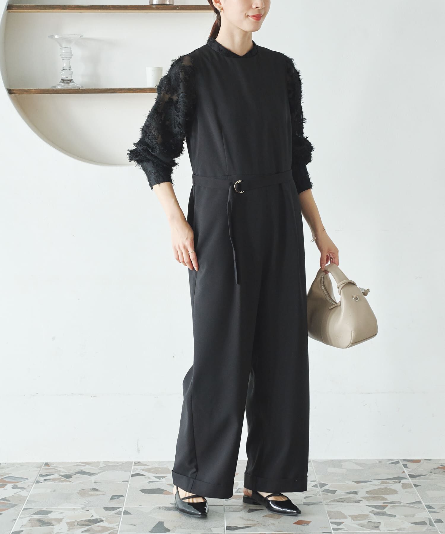 URBAN RESEARCH「『2サイズ展開』ベルト付きオールインワン」|オールインワン|