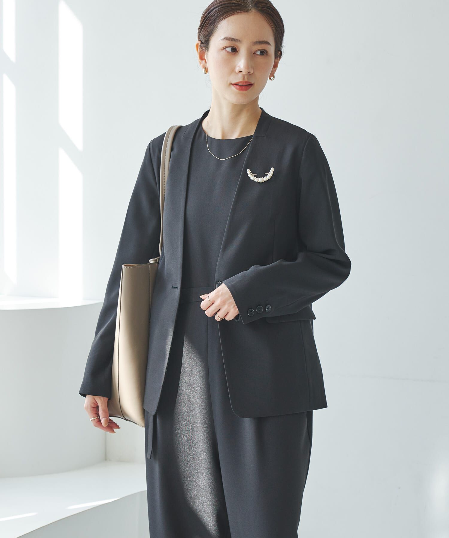 URBAN RESEARCH「『セットアップ対応』ノーカラージャケット」|ノーカラージャケット|