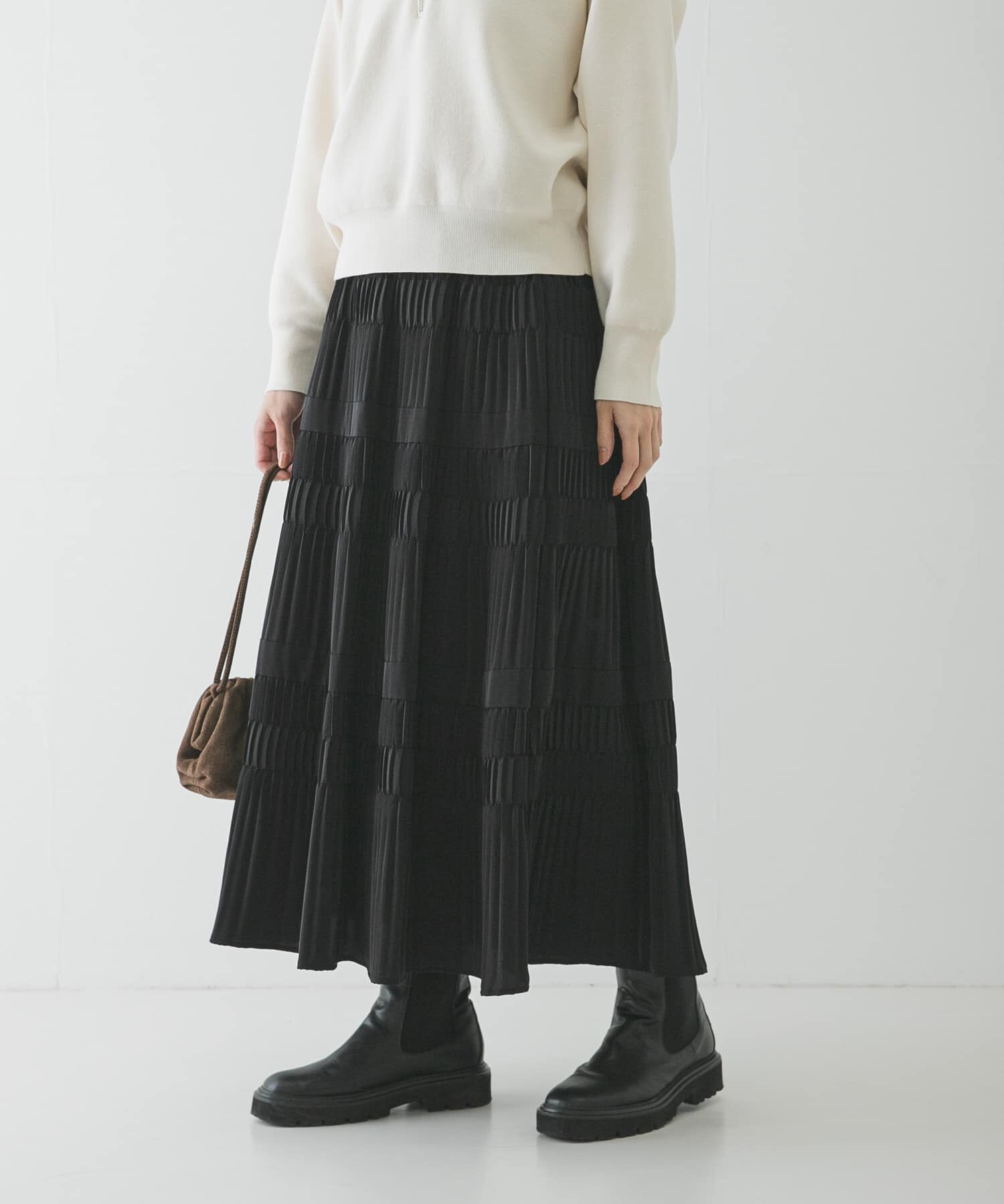 URBAN RESEARCH「プリーツティアードスカート」|スカート|