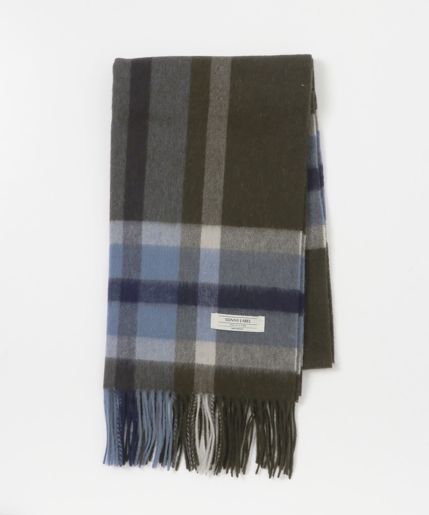 Sonny Label 「ウールカシミヤチェックワイドマフラー」|マフラー|