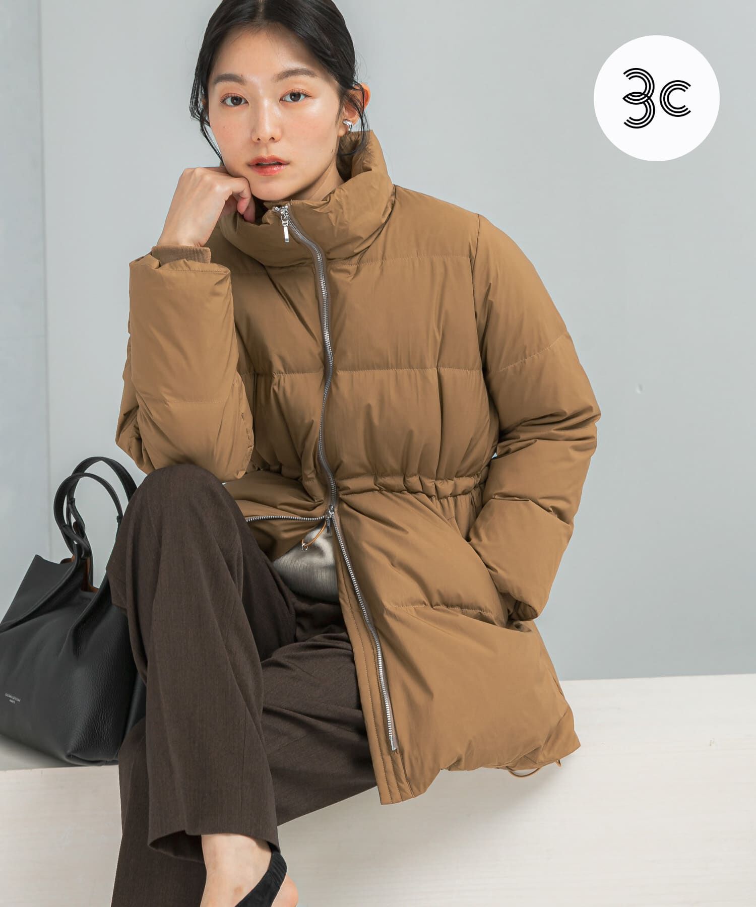 URBAN RESEARCH ROSSO「LIMONTA撥水ミドルダウンコート」|ダウン|キャメル