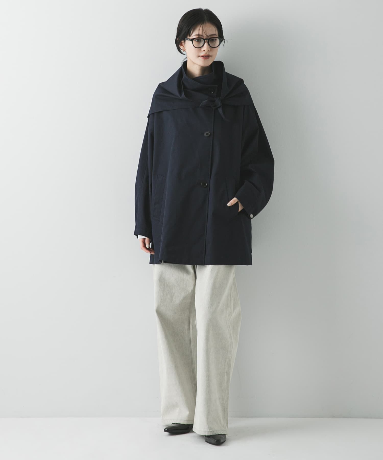 URBAN RESEARCH「スタンドカラーミドル丈トレンチコート」|トレンチコート|