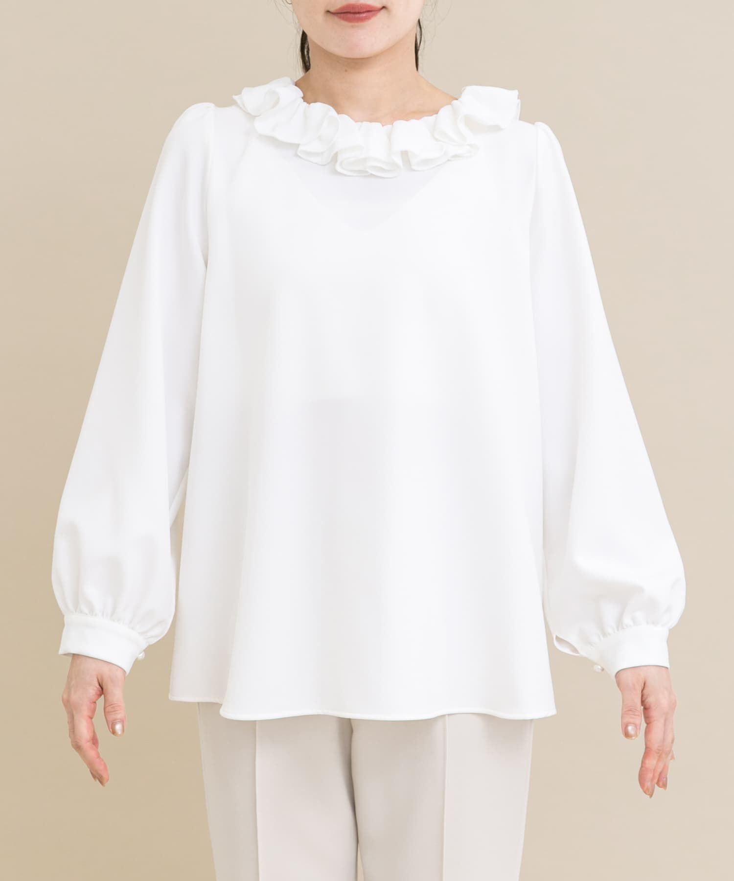 URBAN RESEARCH ROSSO「『WEB限定』コサージュカラー2WAYブラウス」|シャツ・ブラウス|