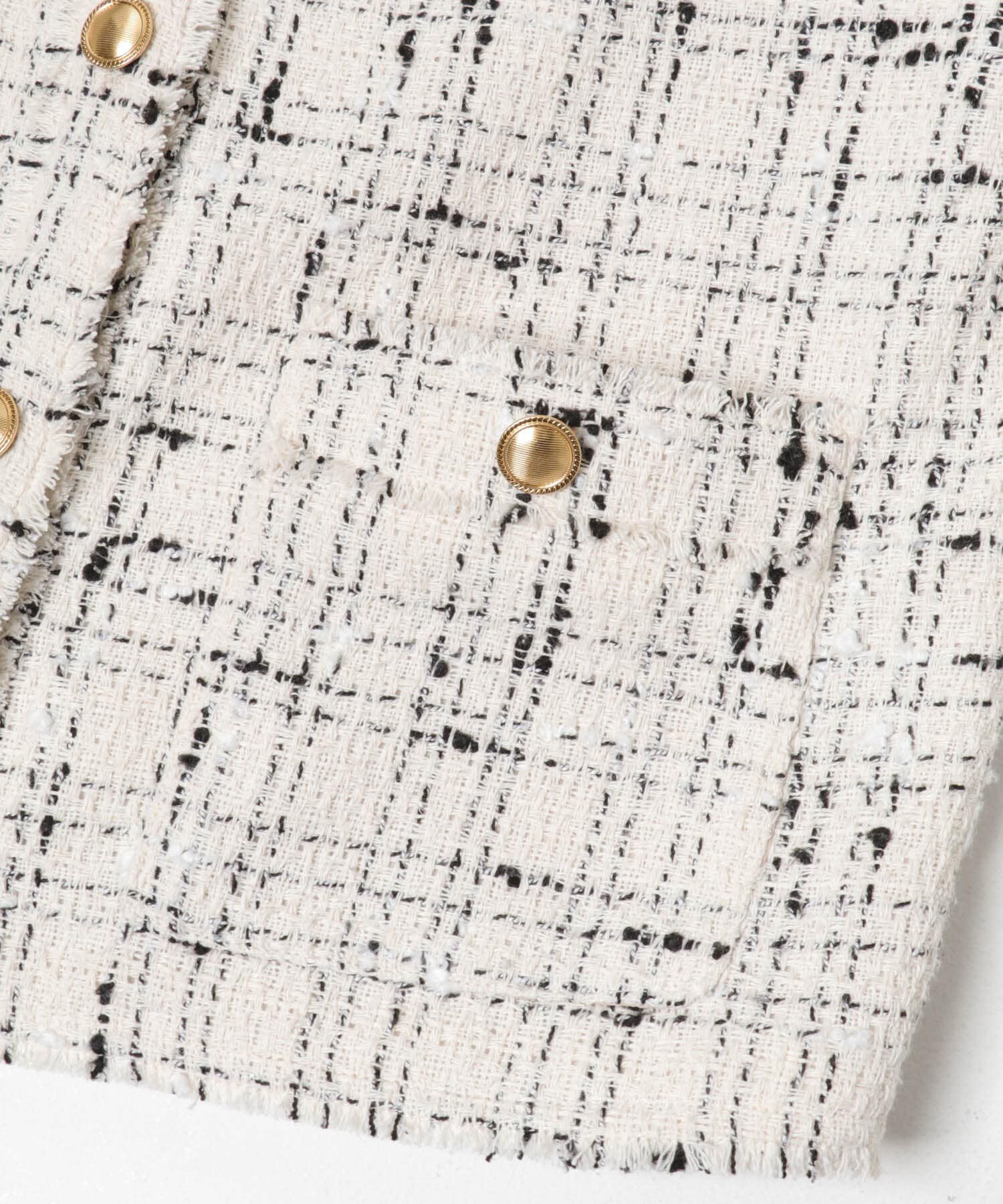 URBAN RESEARCH ROSSO「『WEB限定』ツイードノーカラージャケット」|ノーカラージャケット|