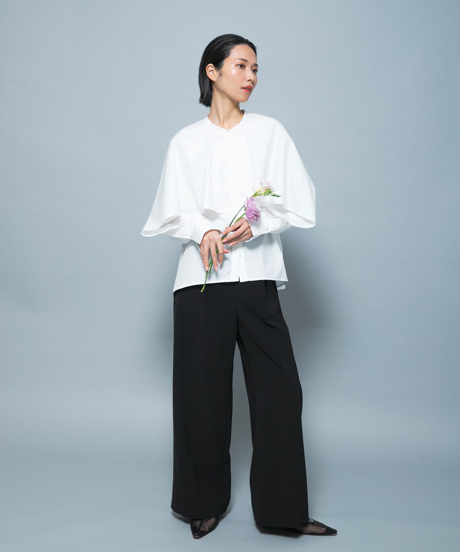 URBAN RESEARCH ROSSO「『別注』CHIGNON&times;ROSSO　ラッフルシャツブラウス」|シャツ・ブラウス|