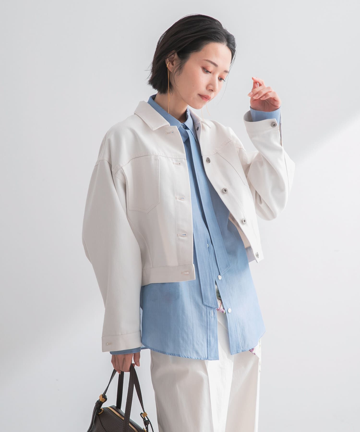 URBAN RESEARCH ROSSO「デニムドルマンジャケット」|デニムジャケット|