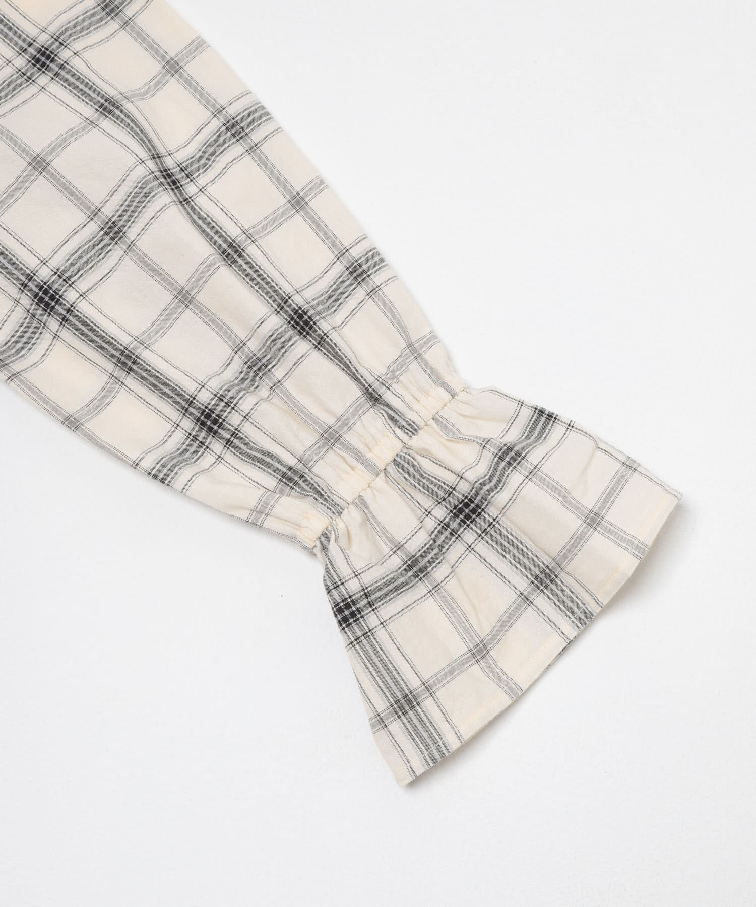 URBAN RESEARCH DOORS「チェックフリルブラウス」|シャツ・ブラウス|