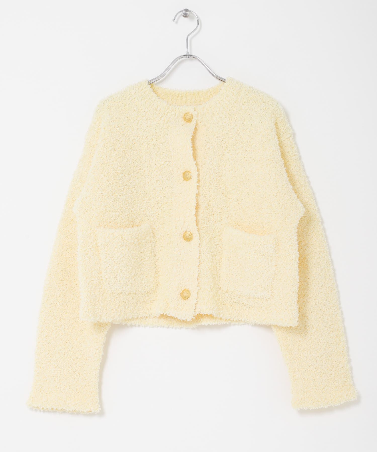 URBAN RESEARCH ROSSO「ニットツイードショートカーディガン」|カーディガン|