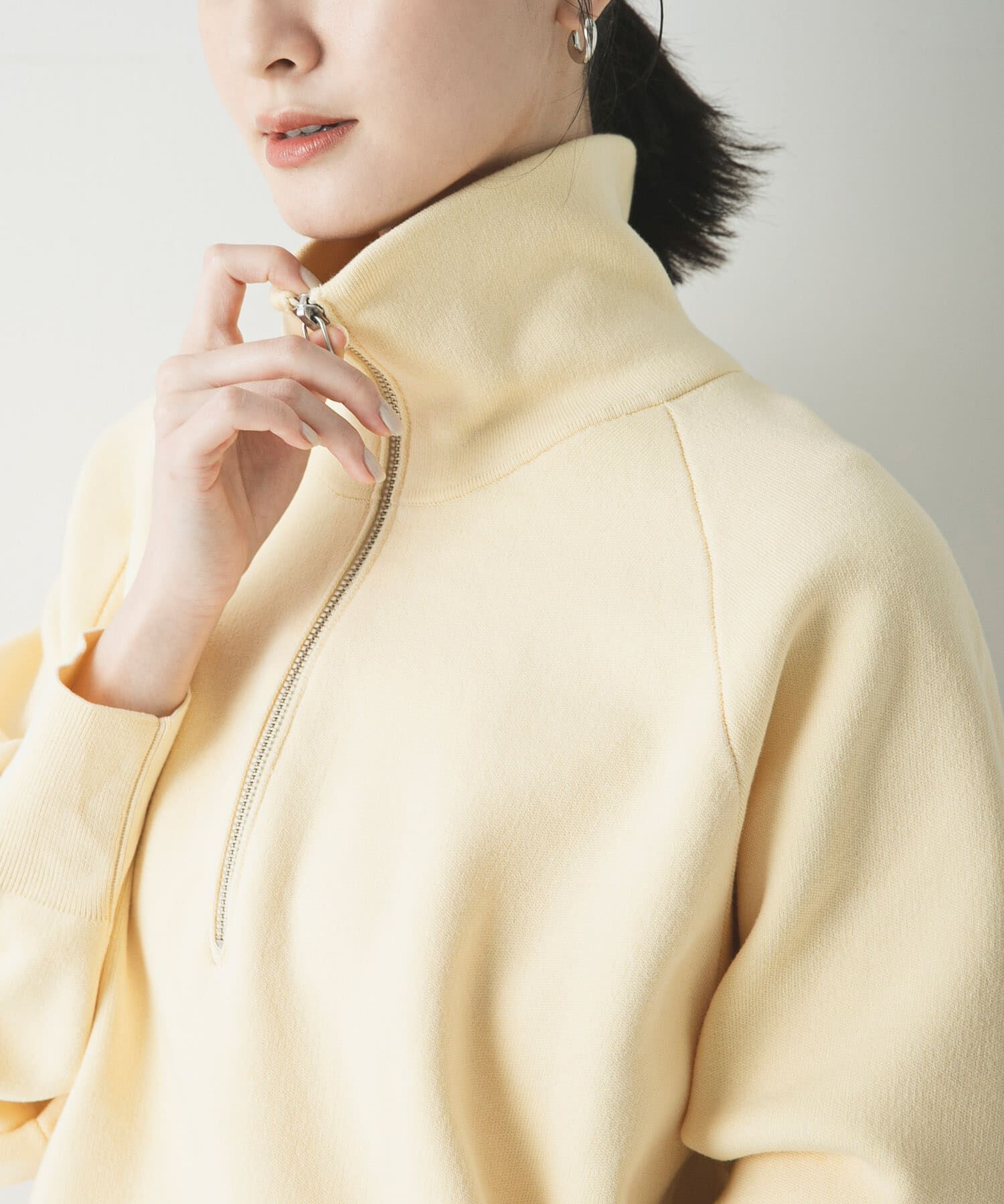 URBAN RESEARCH「ハーフジップスウェットニット」|スウェット・ジャージ|